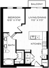 Aura on Lamar A5.4 Floor Plan
